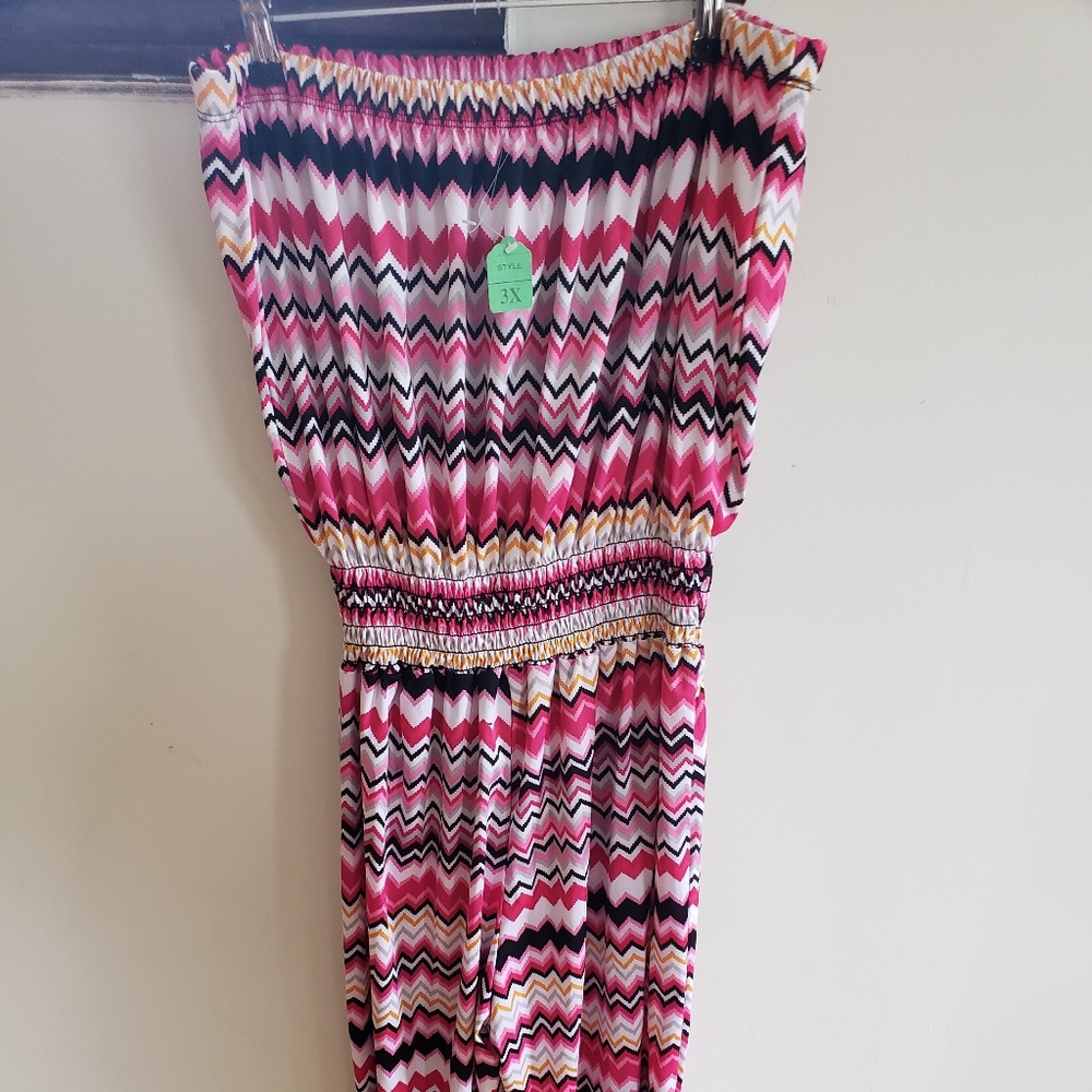 Strapless, Capri Romper